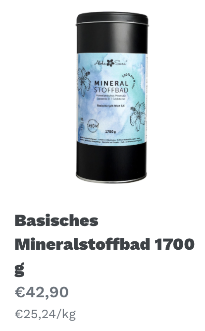 Basisches Mineralstoffbad 1700g